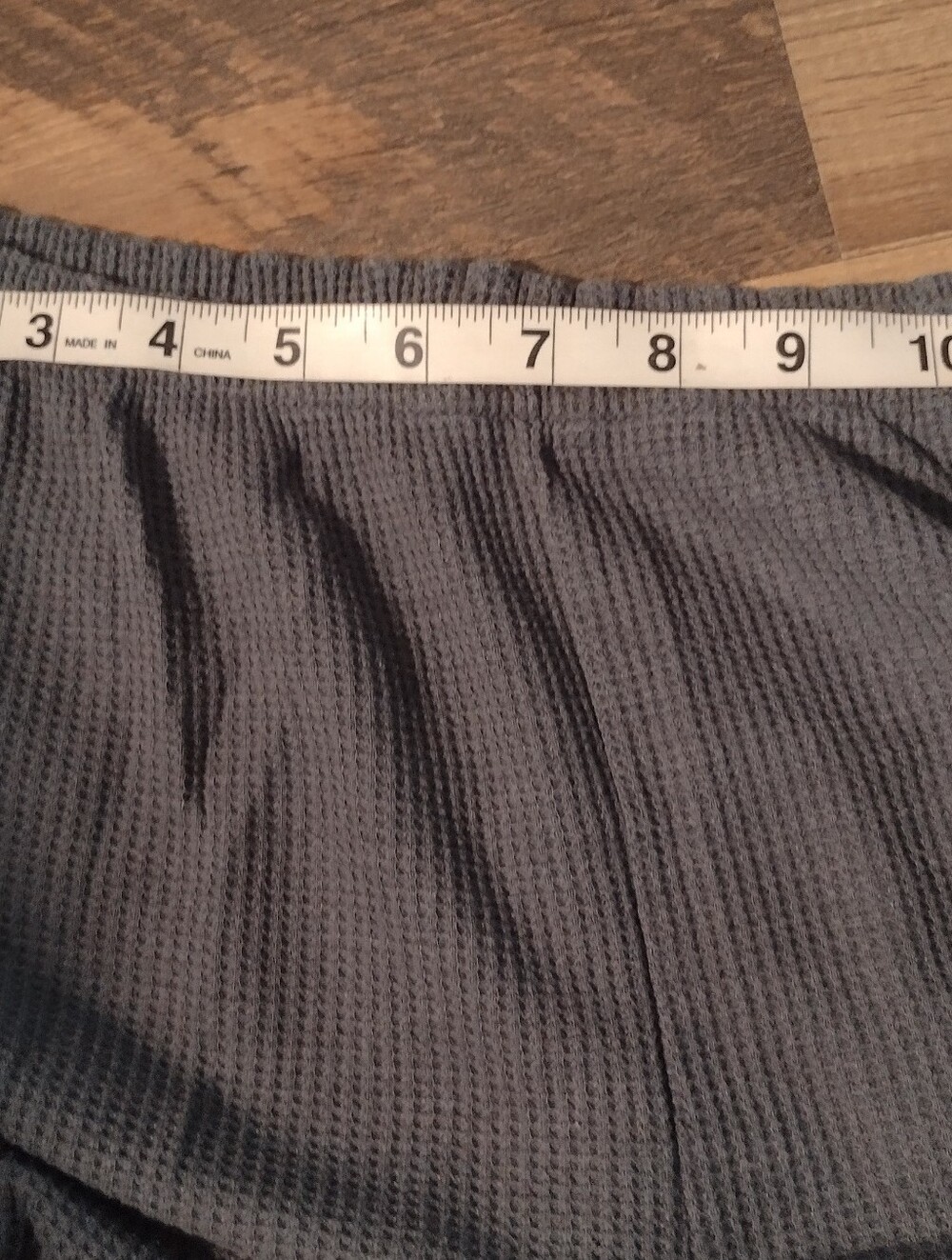 Victoria's Secret Waffle-Knit Pajama Set in Slate Blue-Green - Picture 3 of 3